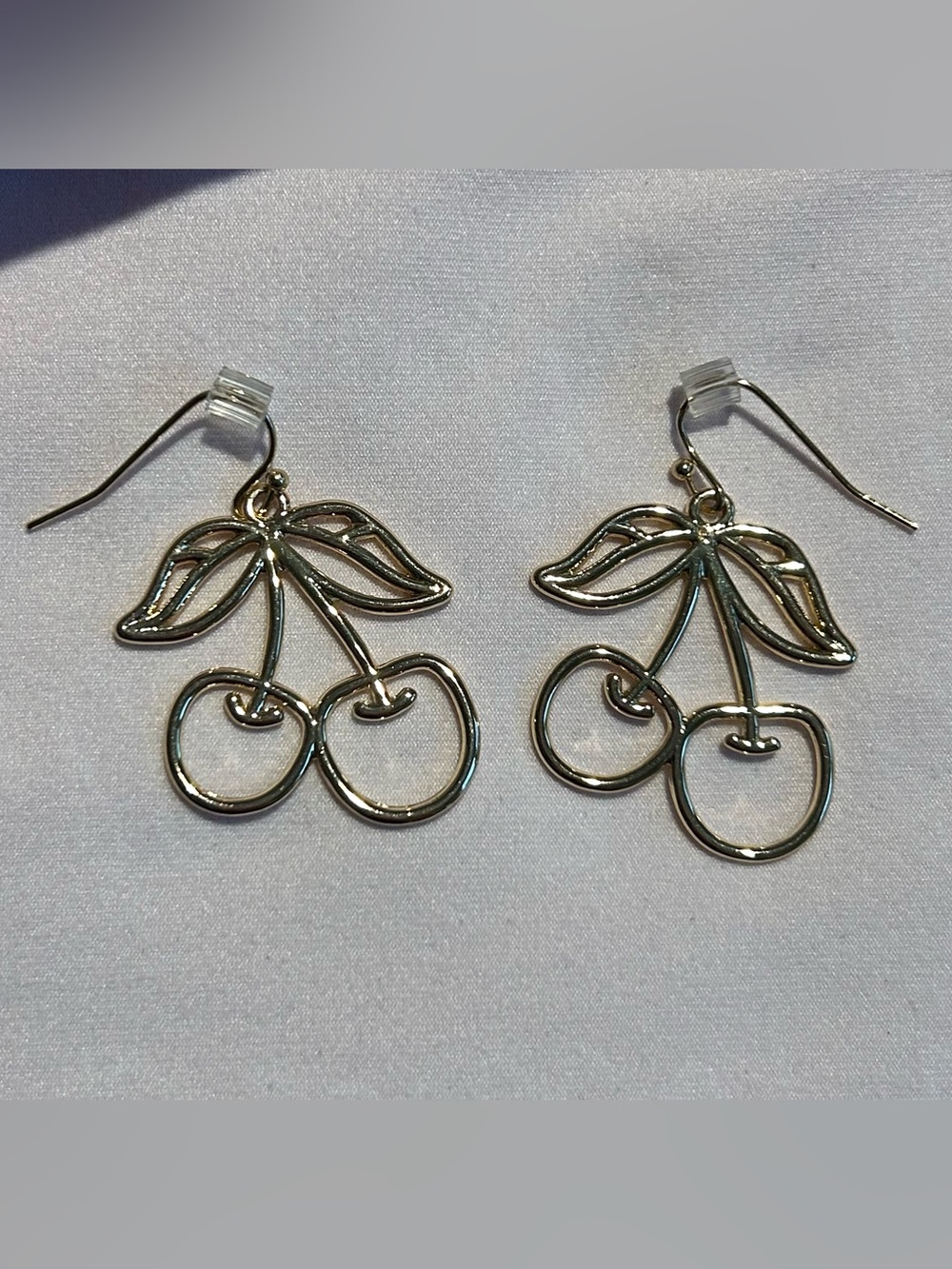 Gold Cherry Dangle Earrings - Women Jewelry